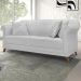 Sofa 2 Lugares Retro Polo 160cm Com Almofada Linho Grigio Ezz