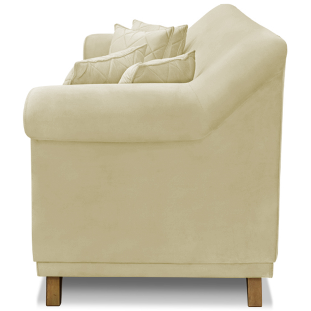 Sofa 2 Lugares Retro Polo 160cm Com Almofada Suede 1100 Ezz