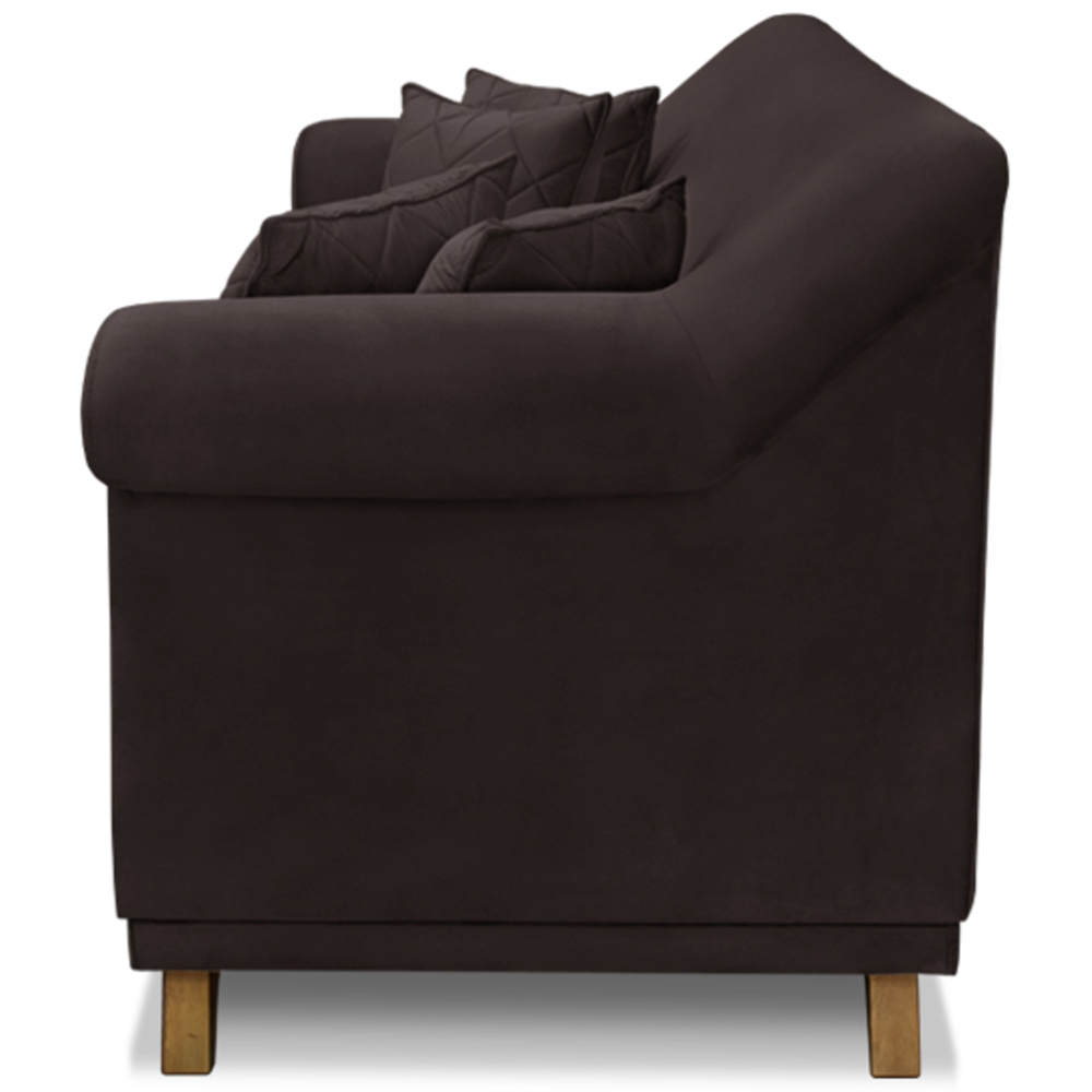 Sofa 2 Lugares Retro Polo 160cm Com Almofada Suede 1102 Ezz