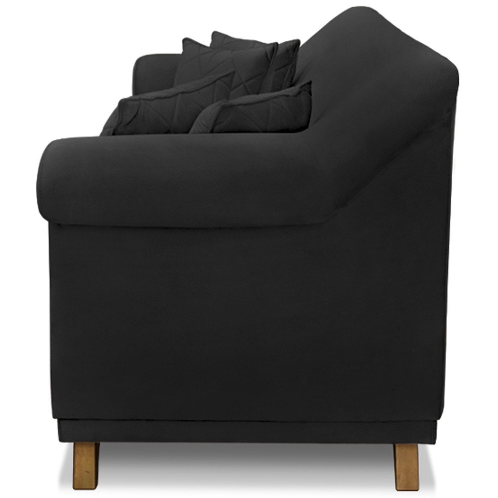 Sofa 2 Lugares Retro Polo 160cm Com Almofada Suede 1105 Ezz