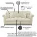 Sofa 2 Lugares Retro Polo 160cm Com Almofada Veludo 2221 Ezz