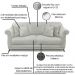 Sofa 2 Lugares Retro Polo 160cm Com Almofada Veludo 2223 Ezz