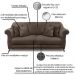 Sofa 2 Lugares Retro Polo 160cm Com Almofada Veludo 2231 Ezz