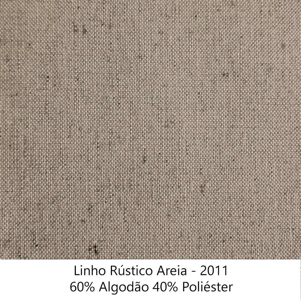 Sofa 2 Lugares Retro Polo 180cm Com Almofada Linho Areia Ezz