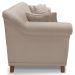 Sofa 2 Lugares Retro Polo 180cm Com Almofada Linho Areia Ezz