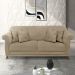 Sofa 2 Lugares Retro Polo 180cm Com Almofada Suede 1101 Ezz