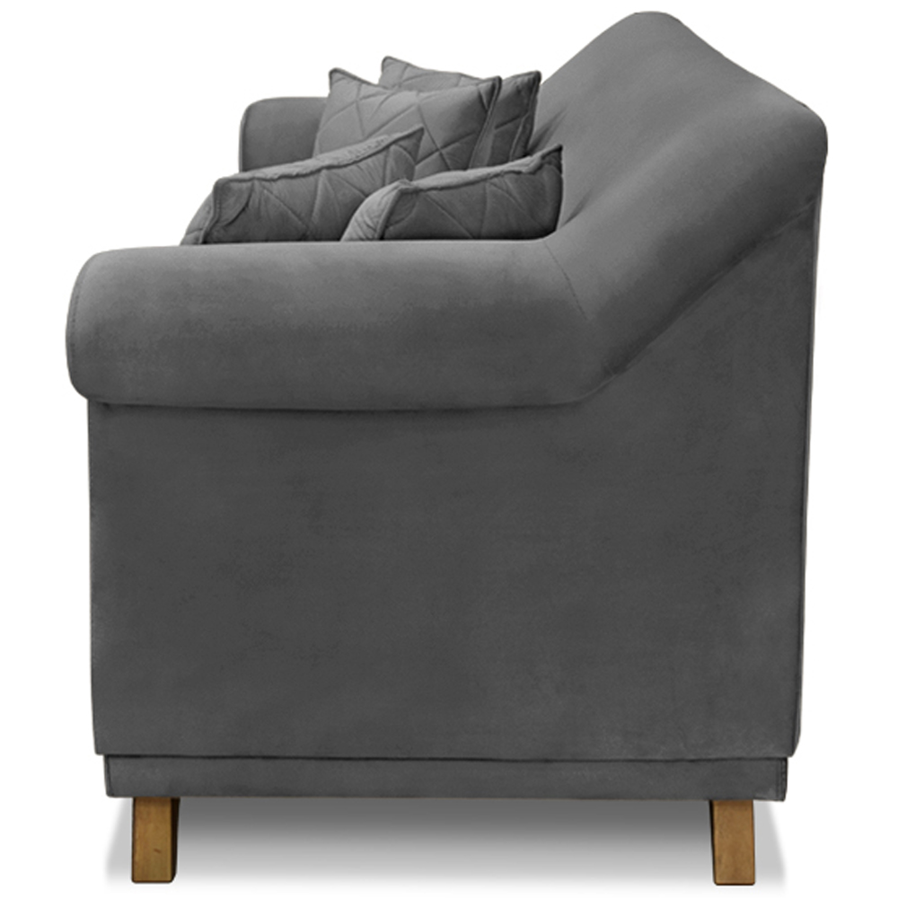 Sofa 2 Lugares Retro Polo 180cm Com Almofada Suede 1104 Ezz