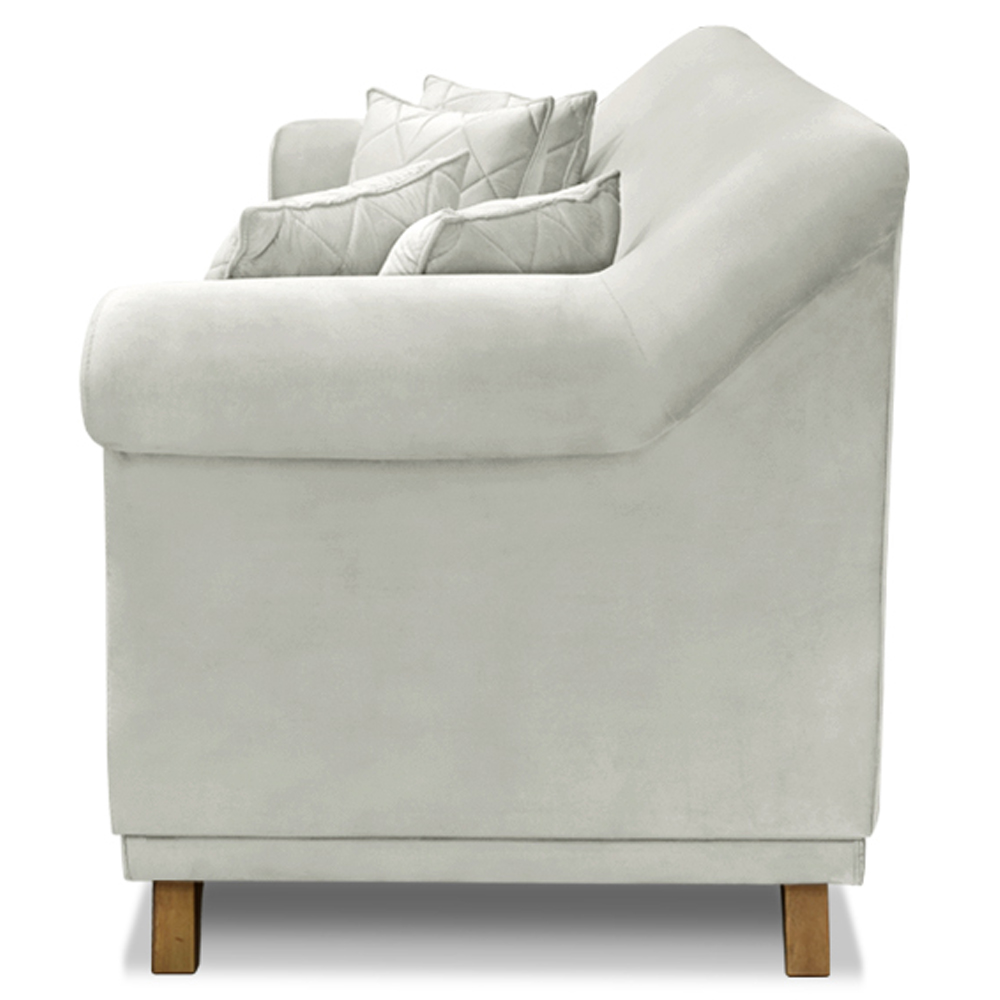 Sofa 2 Lugares Retro Polo 180cm Com Almofada Veludo 2223 Ezz