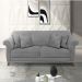 Sofa 2 Lugares Retro Polo 180cm Com Almofada Veludo 2938 Ezz
