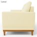 Sofa 3 Lugares 180 cm Crons Suede Bege Vazzano