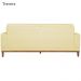 Sofa 3 Lugares 180 cm Crons Suede Bege Vazzano