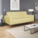 Sofa 3 Lugares 180 cm Crons Suede Bege Vazzano