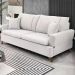 Sofa 3 Lugares 180 cm Eron Linho Bege Vazzano