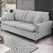 Sofa 3 Lugares 180 cm Eron Linho Cinza Vazzano