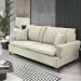 Sofa 3 Lugares 180 cm Eron Linho Cru Vazzano