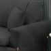 Sofa 3 Lugares 180 cm Eron Linho Grafite Vazzano