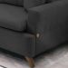 Sofa 3 Lugares 180 cm Eron Linho Grafite Vazzano