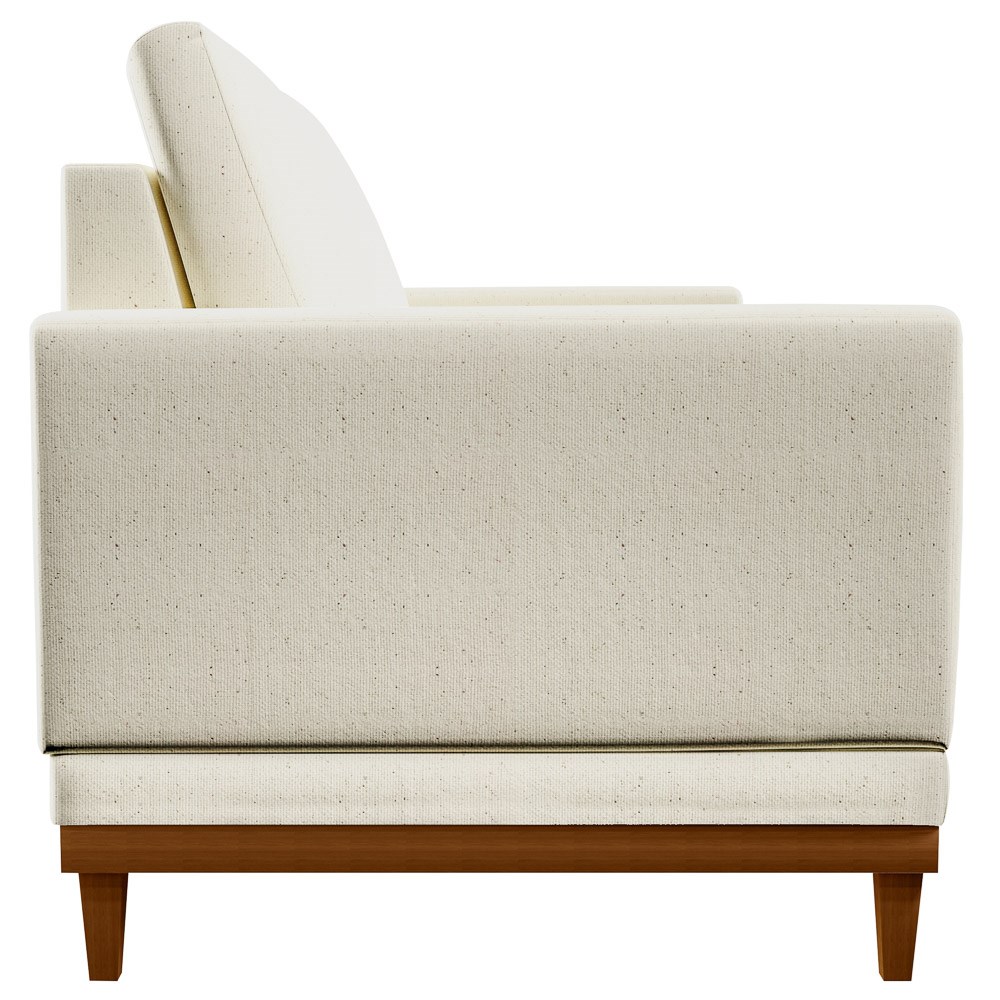 Sofa 3 Lugares 200 cm Crons Linho Cru Vazzano