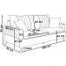 Sofa 3 Lugares 200 cm Eron Linho Bege Vazzano