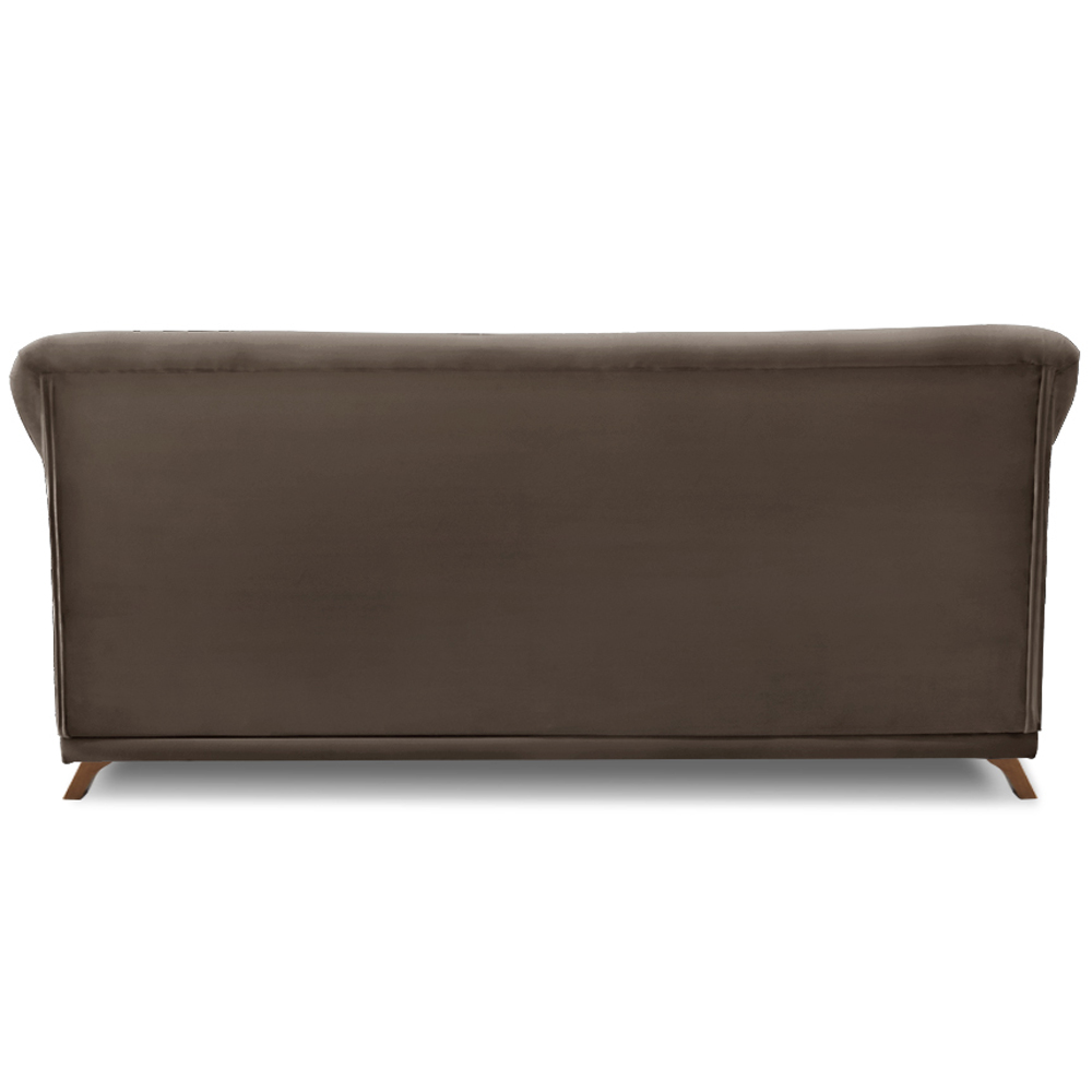 Sofa 3 Lugares Retro Polo 200cm Com Almofada Veludo 2231 Ezz