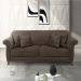 Sofa 3 Lugares Retro Polo 200cm Com Almofada Veludo 2231 Ezz