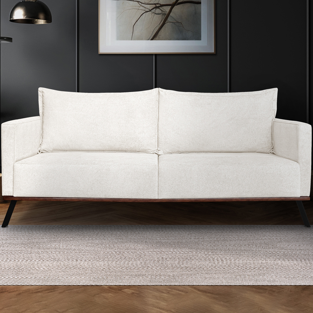 Sofa Aya 2 Lugares Para Sala De Estar 180cm Boucle 3300 Ezz