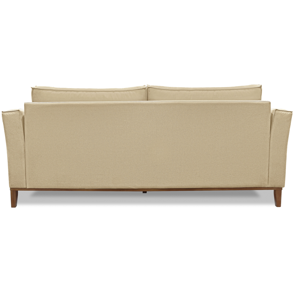 Sofa Balli 2 Lugares 190cm Pes Madeira Linho 222 Dourado Ezz