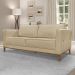 Sofa Balli 2 Lugares 190cm Pes Madeira Linho 222 Dourado Ezz