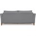 Sofa Balli 3 Lugares 210cm Pes Madeira Linho 223 Cinza Ezz