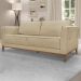 Sofa Balli 3 Lugares 210cm Pes Madeira Linho 223 Dourado Ezz