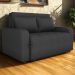 Sofa Cama 2 Lugares 138 cm Amora Linho Vancouver Chumbo Milani Store