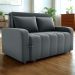 Sofa Cama 2 Lugares 138 cm Amora New Veludo E425 Cinza Milani Store