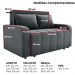 Sofa Cama 2 Lugares 138 cm Amora New Veludo E425 Cinza Milani Store