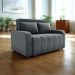 Sofa Cama 2 Lugares 138 cm Amora New Veludo E425 Cinza Milani Store
