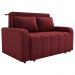 Sofa Cama 2 Lugares 138 cm Amora New Veludo E432 Vermelho Milani Store