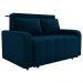 Sofa Cama 2 Lugares 138 cm Amora New Veludo E433 Azul Milani Store