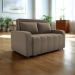 Sofa Cama 2 Lugares 138 cm Amora New Veludo E434 Marrom Claro Milani Store