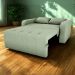 Sofa Cama 2 Lugares 138 cm Amora Tecido Boucle F494 Oliva Milani Store