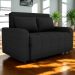 Sofa Cama 2 Lugares 138 cm Amora Tecido Pompeia G501 Chumbo Milani Store