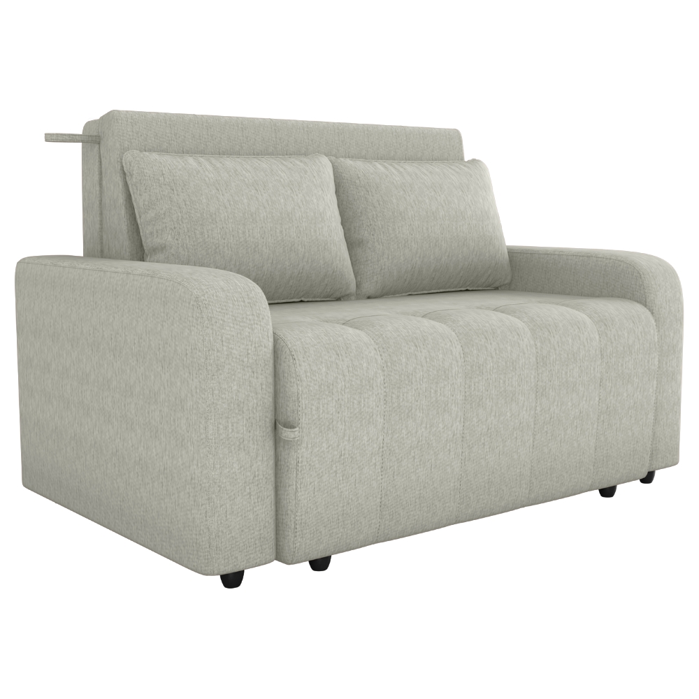 Sofa Cama 2 Lugares 138 cm Amora Tecido Pompeia G504 Bege Milani Store