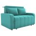 Sofa Cama 2 Lugares 138 cm Amora Veludo Deluxe Sofistic Verde Milani Store