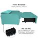 Sofa Cama 2 Lugares 138 cm Amora Veludo Deluxe Sofistic Verde Milani Store