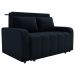 Sofa Cama 2 Lugares 138 cm Amora Veludo Inca E451 Preto Milani Store