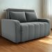 Sofa Cama 2 Lugares 138 cm Amora Veludo Maserati Chumbo Milani Store