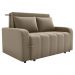 Sofa Cama 2 Lugares 138 cm Amora Veludo Maserati Marrom Claro Milani Store