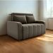 Sofa Cama 2 Lugares 138 cm Amora Veludo Maserati Marrom Milani Store