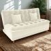 Sofa Cama 2 Lugares 185 cm Duda Tecido Boucle F492 Natural Milani Store