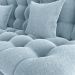 Sofa Cama 2 Lugares 185 cm Duda Tecido Boucle F495 Azul Milani Store