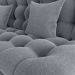 Sofa Cama 2 Lugares 185 cm Duda Tecido Boucle F497 Cinza Milani Store