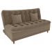 Sofa Cama 2 Lugares 185 cm Duda Tecido Boucle F498 Marrom Milani Store